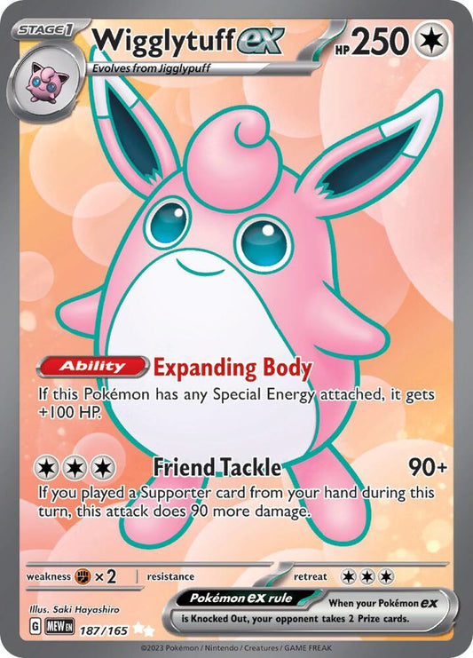 Wigglytuff EX set 151 187/165
